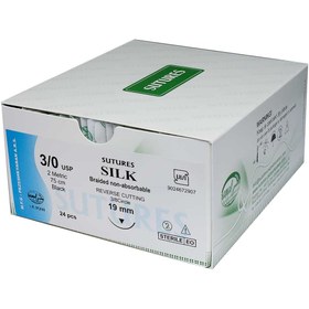 تصویر نخ بخیه سیلک سوچرز Silk Sutures Suture Thread