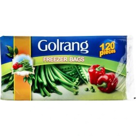 تصویر کیسه " فریزر " گلرنگ - ( بسته بندی نایلونی ) سایز 25 * 35 سانت ( 120 عددی ) 