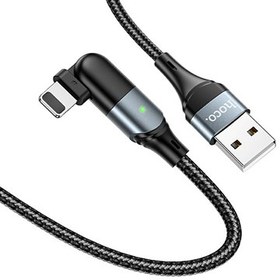 تصویر کابل لایتنینگ هوکو مدل U100 طول 1.2 متر U100 Orbit, USB to Lightning charging data cable