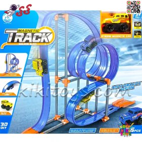 تصویر اسباب بازی پیست مسابقه هات ویلز با ماشین ضد جاذبه MAGNETIC RACING TRACK 679616 