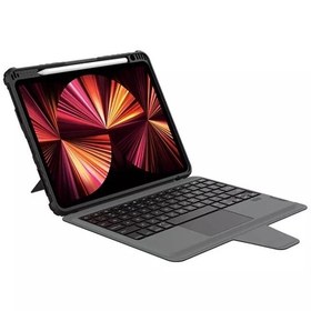 تصویر کیف کیبورد دار آیپد نیلکین Apple iPad 10.2 2019 / 2020 / 2021 Nillkin Bumper Combo Keyboard Case 