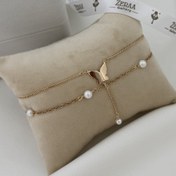 تصویر پاپند پروانه آویز مروارید 