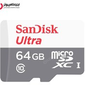 تصویر کارت حافظه‌ MicroSDHC سن دیسک مدل Ultra ظرفیت 64 گیگابایت SanDisk Ultra UHS-I Class 10 100MBps MicroSDHC - 64GB