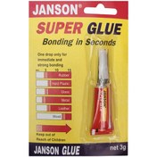 تصویر چسب قطره ای آلفا 3 گرمی جانسون ا Super Glue 3ml Alfa Janson Super Glue 3ml Alfa Janson