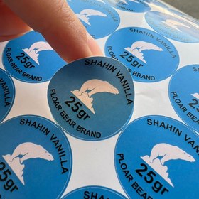 تصویر چاپ لیبل و برچسب کاغذی 