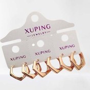 تصویر گوشواره ژوپینگ رنگ ثابت طرح ۱۰۵۹ 