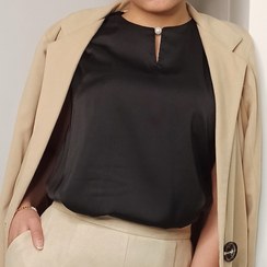 تصویر تاپ ابریشم first class مدل یقه مرواریدی Silk dress