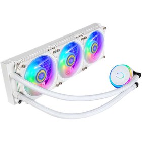 تصویر خنک کننده مایع پردازنده کولرمستر مدل MASTERLIQUID PL360 FLUX WHITE EDITION CoolerMaster MASTERLIQUID PL360 FLUX WHITE EDITION Liquid CPU Cooler