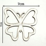 تصویر شابلون چوبی طرح پروانه 