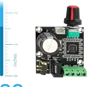 تصویر ماژول آمپلی فایر استریو کلاس D دو کانال هرکانال 100 وات rms و 1000 وات صدا/جمعا 2000 وات صدای واقعی 