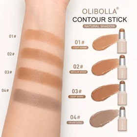 تصویر کانتور استیکی اولیبولا مدل GET SATIN وزن 6 گرم - 03 OLIBOLLA GET SATIN Contour Stick