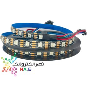 تصویر ریسه ال ای دی نواری آدرس پذیر-2813-60LED-60PIXEL- رول 5 متری 