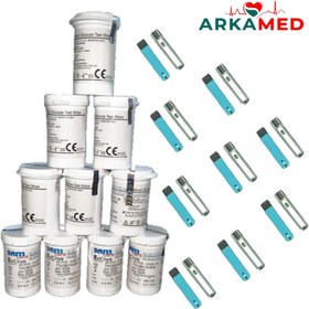 تصویر نوار تست قند خون اکسی چک (Exichek) بسته 25 عددی exichek 25 tests blood sugar test strip