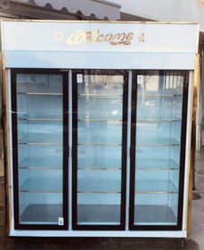 تصویر یخچال سه درب ویترینی دو متری 