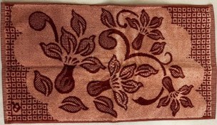 تصویر حوله دست و صورت مدل گل هنر 