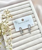 تصویر گوشواره تیفانی سیلور استیل 