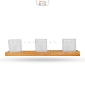 تصویر چراغ دکوراتیو 18 وات مدل برلیان چوب راش زانیس Zanis beech wood brilliant 18 watt decorative lamp