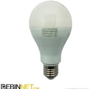 تصویر لامپ حبابی 15 وات پارس شعاع توس 15 watt lamp