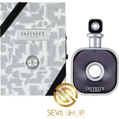 تصویر عطر ادوپرفیوم مردانه آرماف اینفینیتی سیلور حجم ۱۰۵ میلی لیتر خنک 