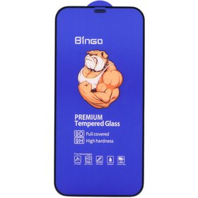 تصویر گلس فول چسب بینگو Premium Tempered آیفون iPhone 12 Pro Max Bingo Premium Tempered Glass For iPhone 12 Pro Max