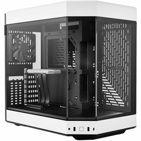 تصویر کیس کامپیوتر هایت Y60 Panda Mid Tower سفید HYTE Y60 Panda Mid Tower White Computer Case