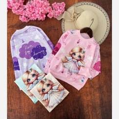 تصویر بلوز دخترانه طرح فرشته مدل 10443 فینگردار 