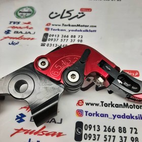 تصویر دسته ( کتی ) کلاچ و ترمز تاشو رنتال CNC حرفه ای اسپرت موتور بنلی 250 تک سیلندر قدیم و 300 دوسیلندر قدیم و ریس ( قرمز ) 