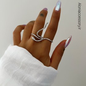 تصویر انگشتر طرح مار 