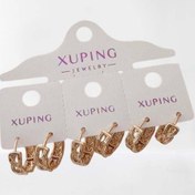 تصویر گوشواره ژوپینگ رنگ ثابت طرح ۱۰۵۸ 