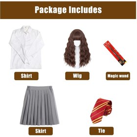 تصویر لباس هری پاتر با لوازم جانبی شخصیت هرمیون گرنجر برند generic Hermione Granger (Harry Potter) Costume with Accessories