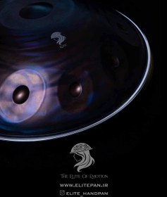 تصویر ساز هنگدرام الیت پن مدل گلکسی ۹ نت ر مینور Elite handpan galaxy 9 not