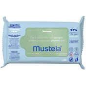 تصویر دستمال مرطوب کودک بسته 60 عددی موستلا Mustela Wipes 60 Pcs