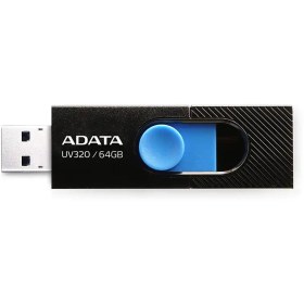 تصویر فلش A-DATA UV320 64G USB3.2(رنگ آبی مشکی) 