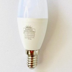 تصویر لامپ ال ای دی 8 وات شمعی مدل کندل پارمیس (پک 5 عددی) 