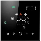 تصویر ترموستات لمسی WiFi فن کویل - سفید Fan coil WiFi smart thermostat