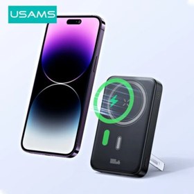 تصویر USAMS CD219 10000mAh Power Bank Magnetic Wireless Fast Charging USAMS CD219 10000mAh Power Bank Magnetic Wireless Fast Charging