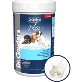 تصویر شیر خشک سگ از برند دکتر کلادرز وزن 450 گرم 
