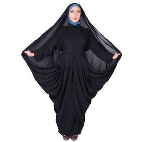 تصویر چادر مانتو افرا کرپ کن کن ژرژت شهر حجاب مدل 8063 