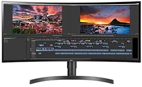 تصویر LG 34WN80C-B 34 inch 21:9 Curved UltraWide WQHD IPS Monitor with USB Type-C Connectivity sRGB 99 Percentage Color Gamut and HDR10 Compatibility, Black 