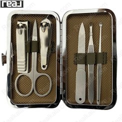 تصویر مانيکور ۶عددي مستطيل کوچک Zone کد (Z-558) 6-piece small rectangular manicure set Zone code (Z-558)