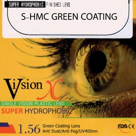 تصویر عدسی طبی فتوکرومیک آنتی رفلکس سبز X-VISION 