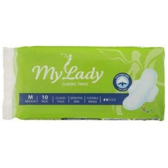 تصویر نوار بهداشتی بالدار متوسط مای لیدی ا Sanitary Pads Medium With Wings My Lady Sanitary Pads Medium With Wings My Lady