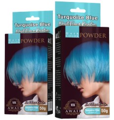تصویر رنگ مواوایی آبی فیروزه ای 50گرم 