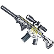 تصویر تفنگ اسباب بازی شارژی مدل Mini M416 تیر ژله ای 