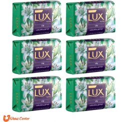 تصویر صابون لوکس ایرانی با رایحه گل سفید بسته 6 عددی 90 گرمی Lux Iranian Soap White Flower Scent 6pcs 90g