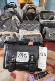 تصویر کیف چرم معمولی قفل خرچنگی مارک zara 