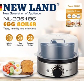 تصویر تخم مرغ پز 7 تایی نیولند مدل Egg cooker NEWLAND NL-2961BS 