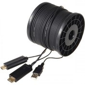 تصویر کابل HDMI فرانت V2.0-4K مدل FN-HFC1000 طول 100 متر (فیبر نوری) FARANET FN-HFC1000 4K HDMI V2.0 Cable 100M Active Fiber Optic