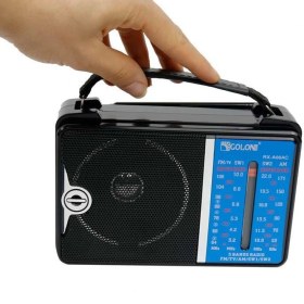 تصویر رادیو تمام موج GOLON مدل RX-A07AC برق مستقیم GOLON full wave radio model RX-A06AC