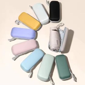 تصویر چتر موبایلی کیفدار UPF50 کیفیت A++ - کرم روشن 